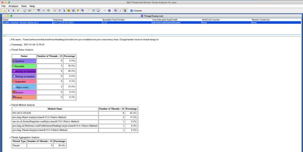 如何分析Java线程转储