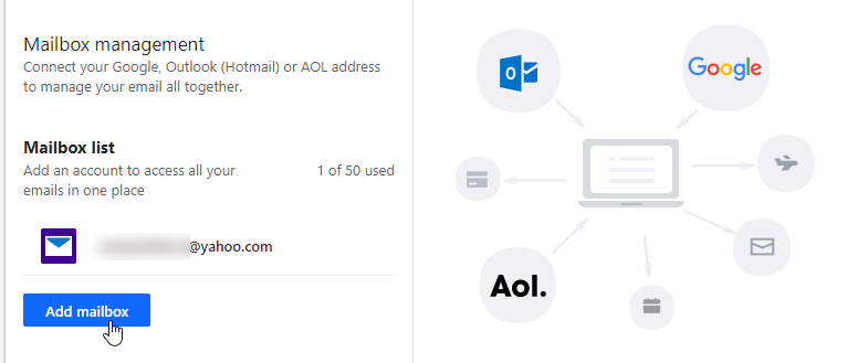 Gmail 帐户到雅虎邮箱