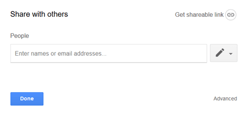 Google Drive-Share with others