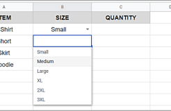 如何在 Google 表格中制作下拉列表