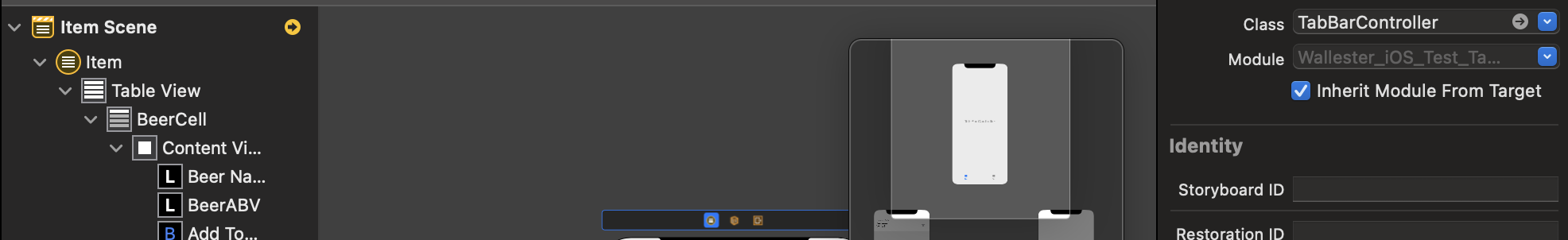 自定义单元格在 TableView 控制器中注册和使用,但在应用程序中是默认单元格