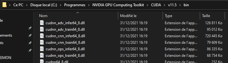 Tensorflow-gpu cudnn_cnn_infer64_8.dll 无法识别 [错误代码 193]