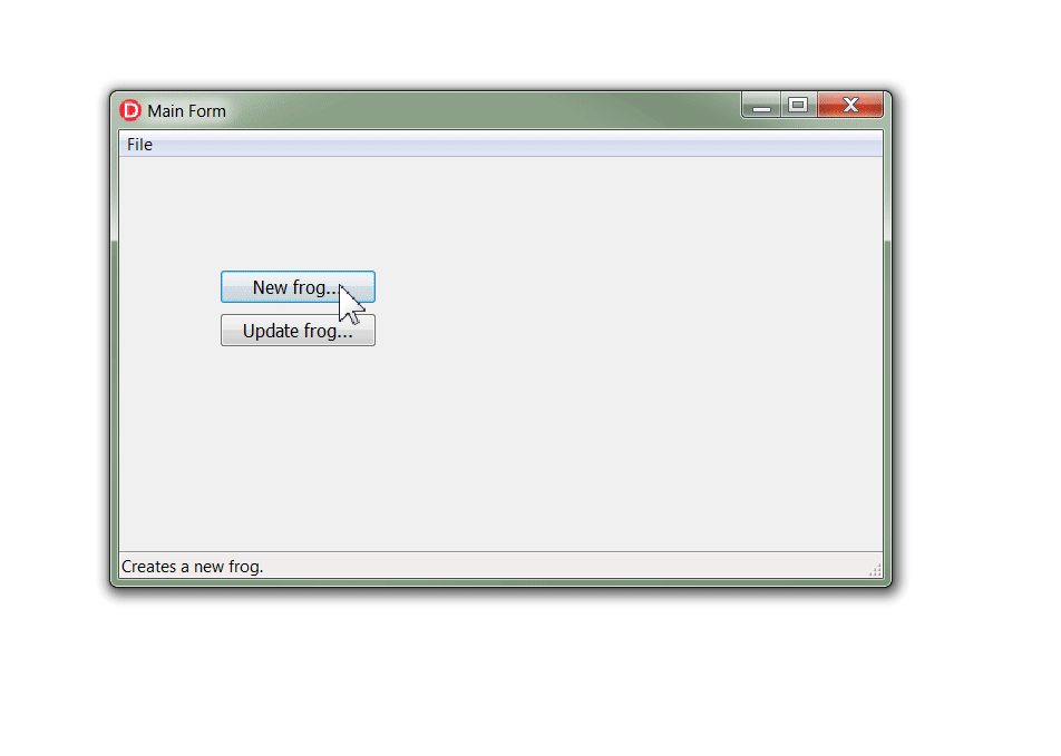 通过状态栏以非模态形式显示提示