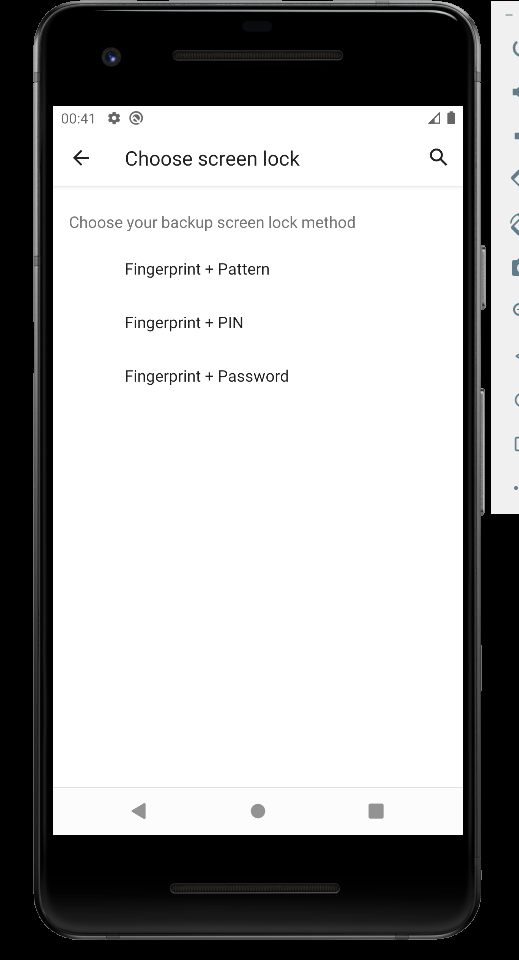 以编程方式打开 Android 凭据设定