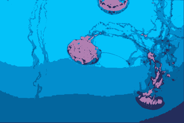 k表示影像分割后，有什么功能或方法可以显示影像簇吗？