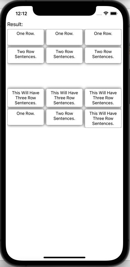 如何调整 BindableLayout 中每一行网格的高度以适应内容的高度？